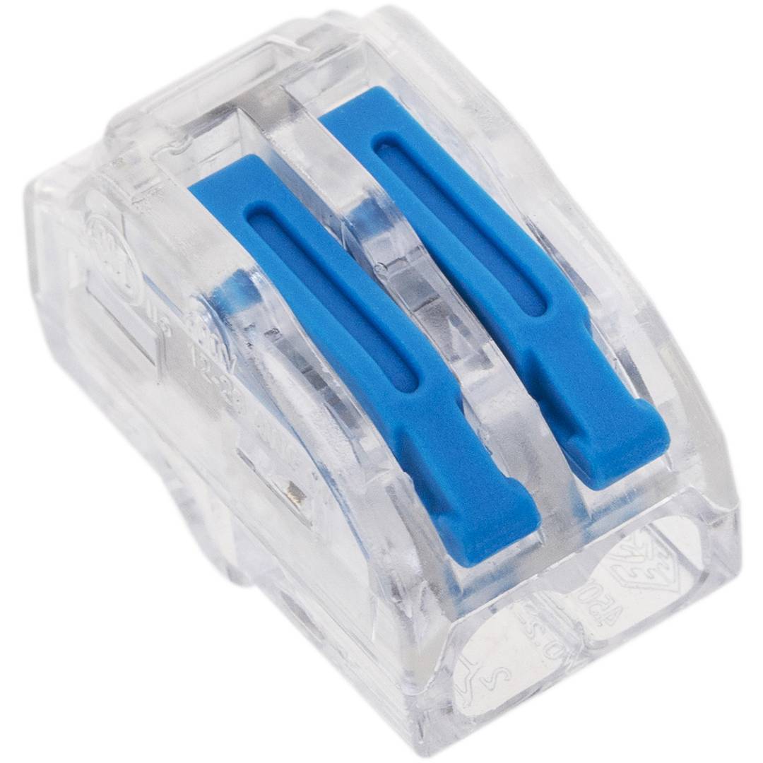 Bloque conector de empalme de 2 tomas para cable 2,5mm (5 Pack)