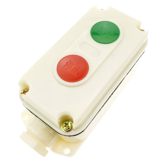 Caja de control con 2 pulsador momentáneos 1NO 1NC LA5821-1