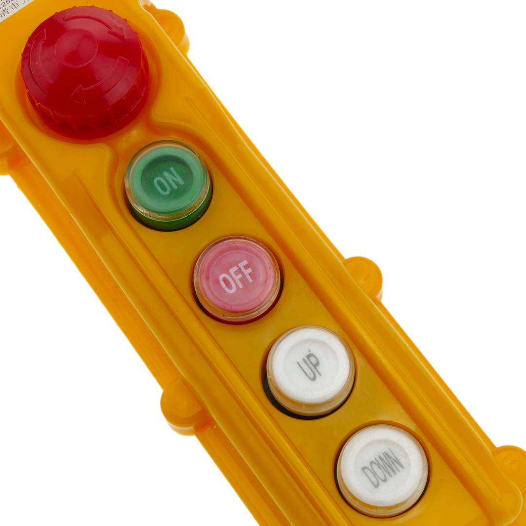 Caja de 2 pulsadores momentáneos y 2 conmutador y parada de emergencia de la serie COB