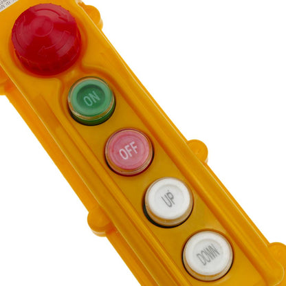 Caja de 2 pulsadores momentáneos y 2 conmutador y parada de emergencia de la serie COB