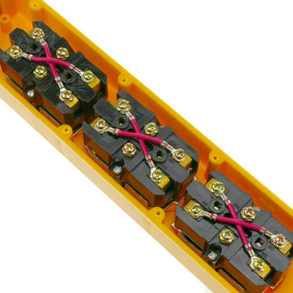 Caja de 2+2+2 pulsadores momentáneos de la serie COB 70x65x315mm