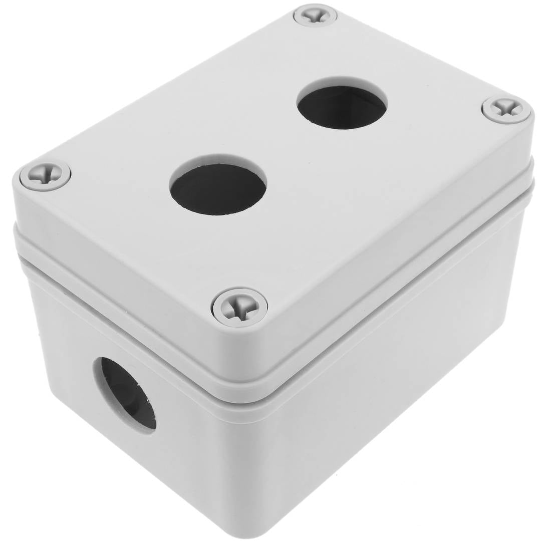 Caja de control de dispositivos eléctricos para 2 pulsadores o interruptores de 22 mm beige