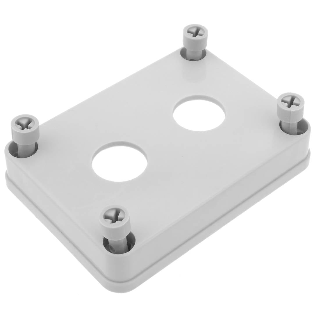 Caja de control de dispositivos eléctricos para 2 pulsadores o interruptores de 22 mm beige