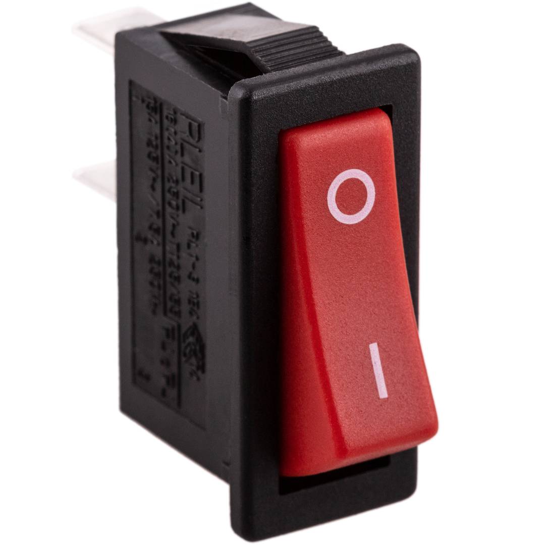 Interruptor basculante rojo SPST 2 pin
