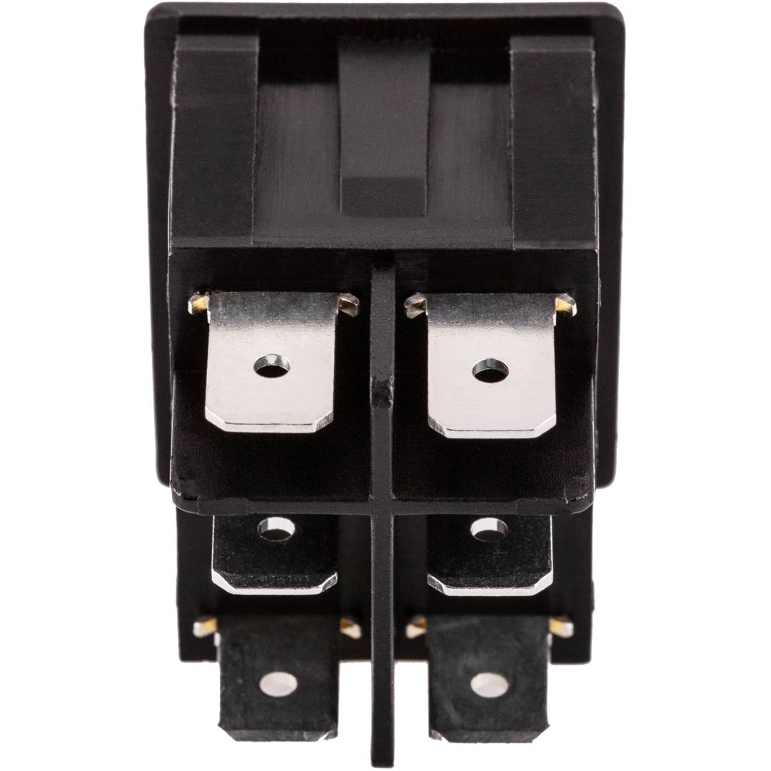 Interruptor conmutador basculante rojo luminoso DPDT 6 pin