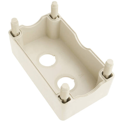 Caja de control de dispositivos eléctricos para 2 pulsadores o interruptores de 22 mm gris h=80mm