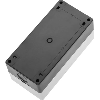 Caja de control de dispositivos eléctricos para 3 pulsadores o interruptores de 22 mm blanco