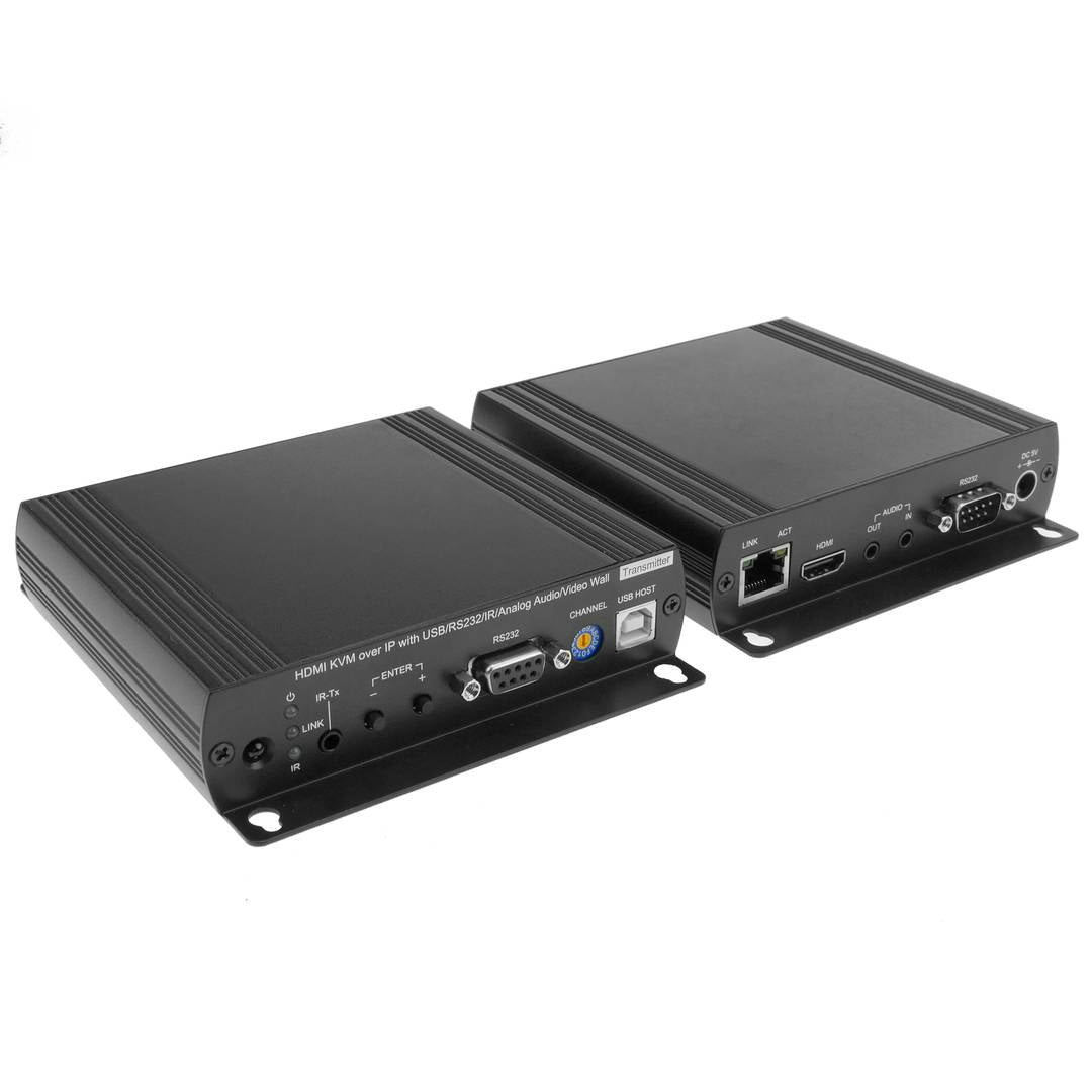 Extensor de HDMI AUDIO USB RS232 IR por cable UTP Cat.5e y Cat.6