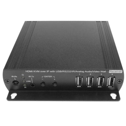 Extensor de HDMI AUDIO USB RS232 IR por cable UTP Cat.5e y Cat.6