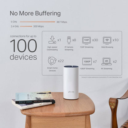 Sistema WiFi Mesh Híbrido TP-Link Deco P9 AC1200+AV1000. Pack de 2 unidades