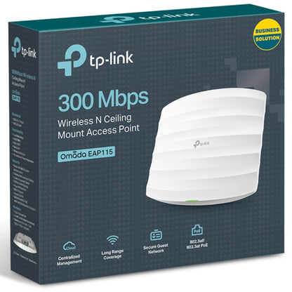 Punto de acceso inalámbrico TP-Link EAP115 a 300Mbps para techo