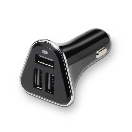 Cargador de coche con 3 puertos USB 2.4A de 26W color negro TooQ TQCC-2003