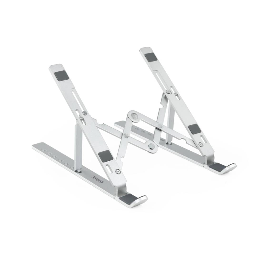 Soporte elevador para portátiles y tablets de aluminio plegable TooQ TQLRS0033-AL