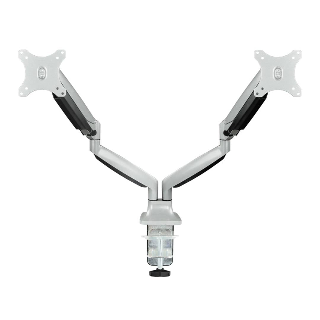 Soporte de mesa ajustable TooQ para 2 pantallas de 13' - 32' VESA75x75 hasta 100x100 mm DB3132TNR-S