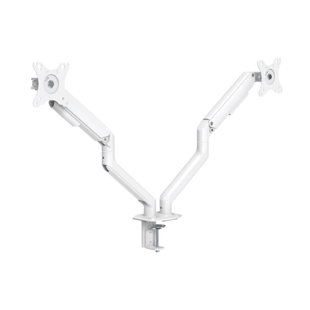 Soporte de mesa ajustable TooQ para 2 pantallas de 13' - 32' VESA75x75 hasta 100x100 mm DB4132TNR-W
