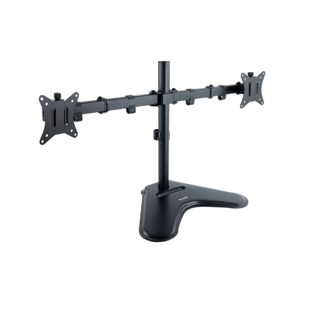 Soporte de mesa ajustable TooQ para 2 pantallas de 17' - 32' VESA75x75 hasta 100x100 mm DB1702TN-B