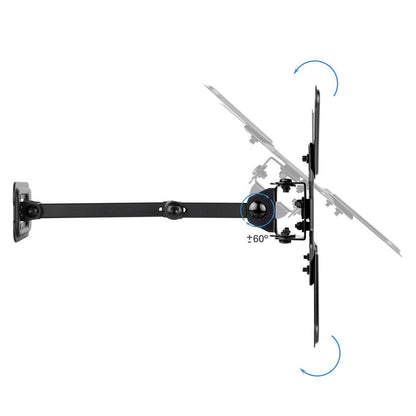 Soporte pantalla LCD a pared para TV de 13'- 43' articulado 66-370 mm