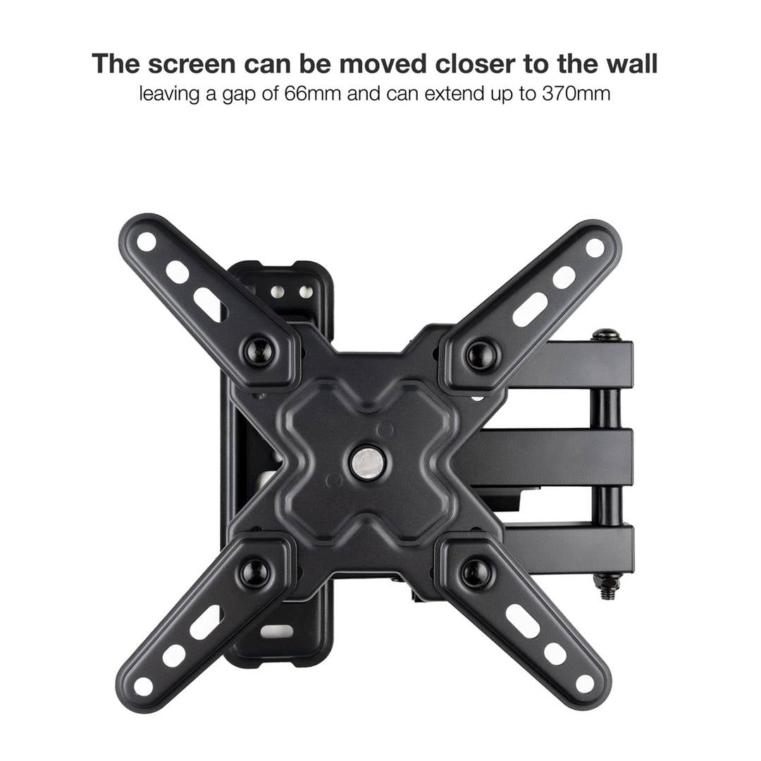Soporte pantalla LCD a pared para TV de 13'- 43' articulado 66-370 mm