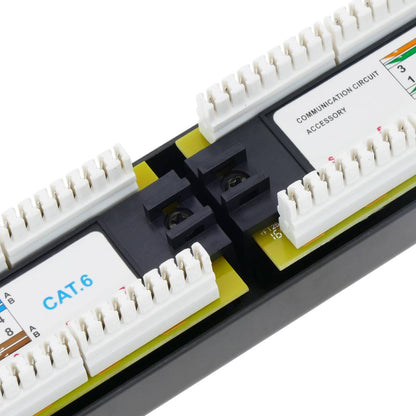 Patch panel 10' para armario rack 12-Port RJ45 Cat.6 UTP 1U
