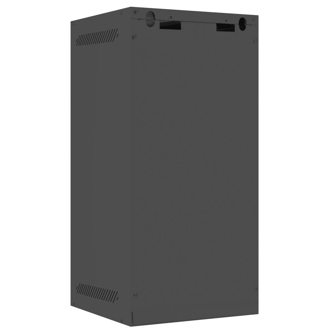 Armario Rack mural 10' 12U F310 280x310x603mm pared desmontado DIY negro Lanberg