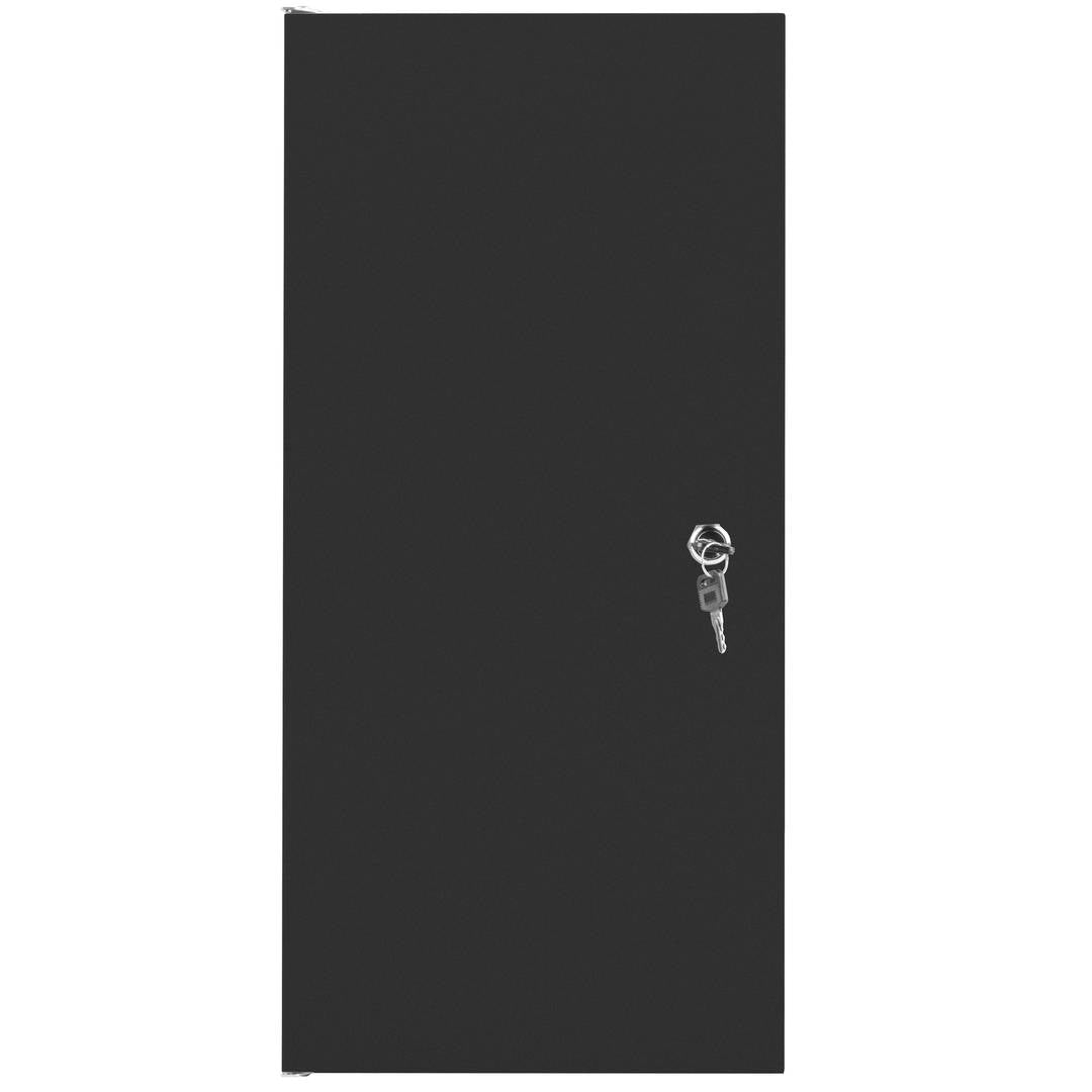 Armario Rack mural 10' 12U F310 280x310x603mm pared desmontado DIY negro Lanberg