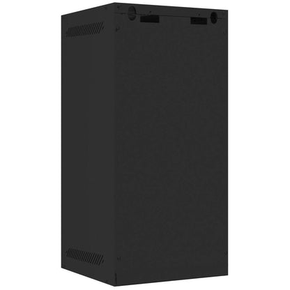 Armario Rack mural 10' 12U F310 280x310x603mm pared desmontado DIY negro Lanberg