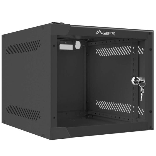 Armario Rack mural 10' 4U F310 280x310x247mm pared desmontado DIY negro Lanberg