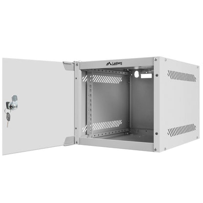 Armario Rack mural 10' 4U F310 280x310x247mm pared desmontado DIY blanco Lanberg