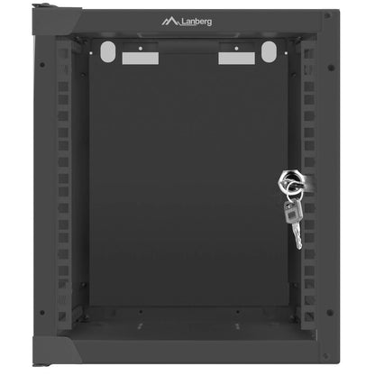 Armario Rack mural 10' 6U F310 280x310x336mm pared desmontado DIY negro Lanberg