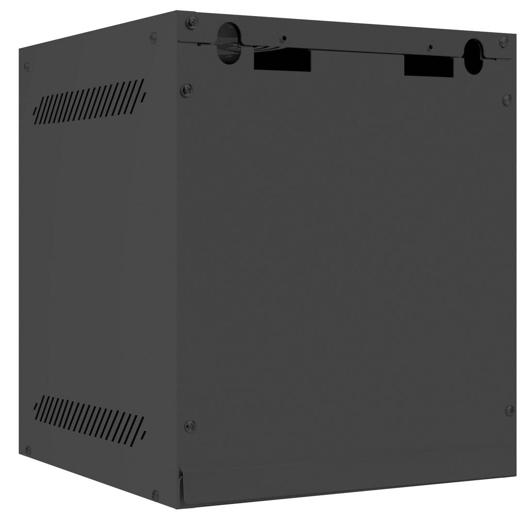Armario Rack mural 10' 6U F310 280x310x336mm pared desmontado DIY negro Lanberg