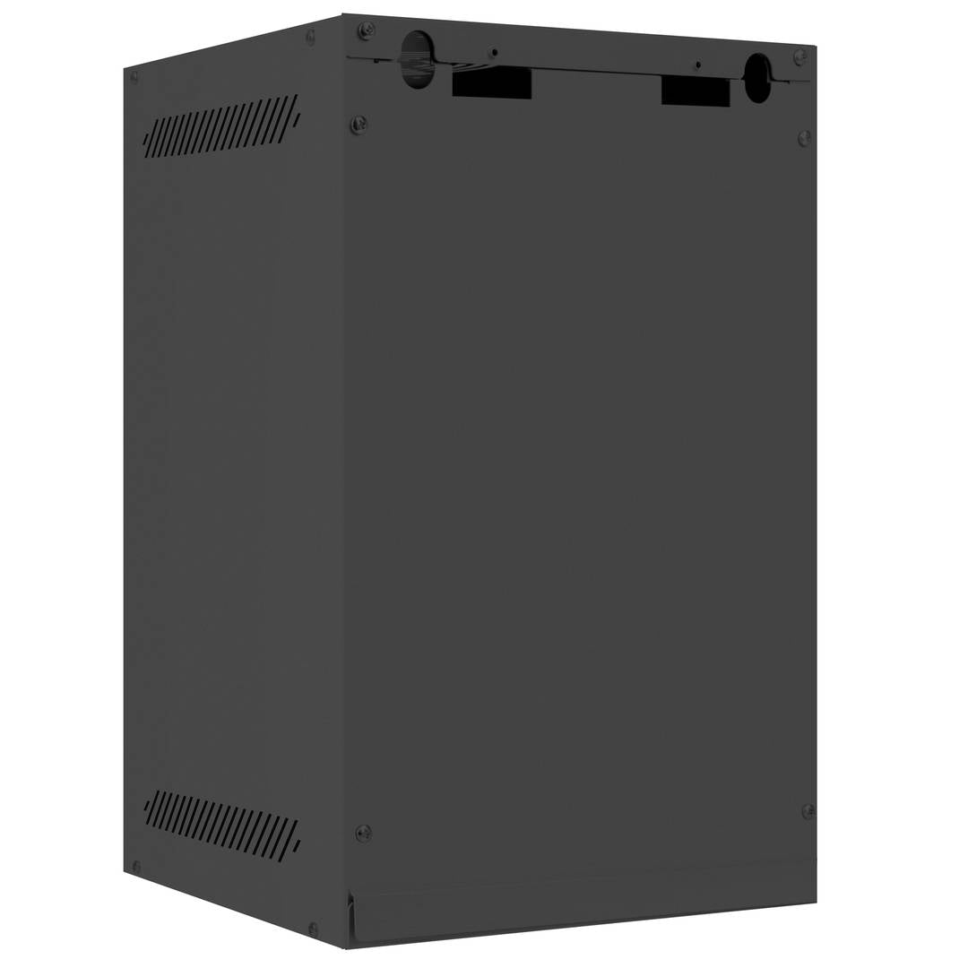 Armario Rack mural 10' 9U F310 280x310x469mm pared desmontado DIY negro Lanberg