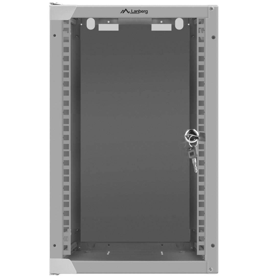 Armario Rack mural 10' 9U F310 280x310x469mm pared desmontado DIY blanco Lanberg