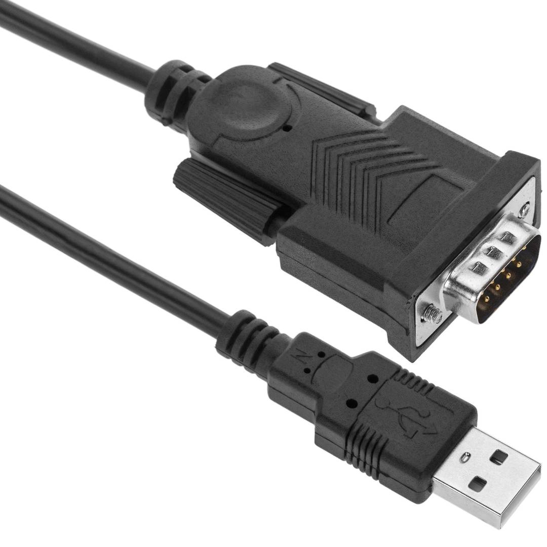 Cable USB a RS232 de 1 puerto DB9 macho de 1,5m