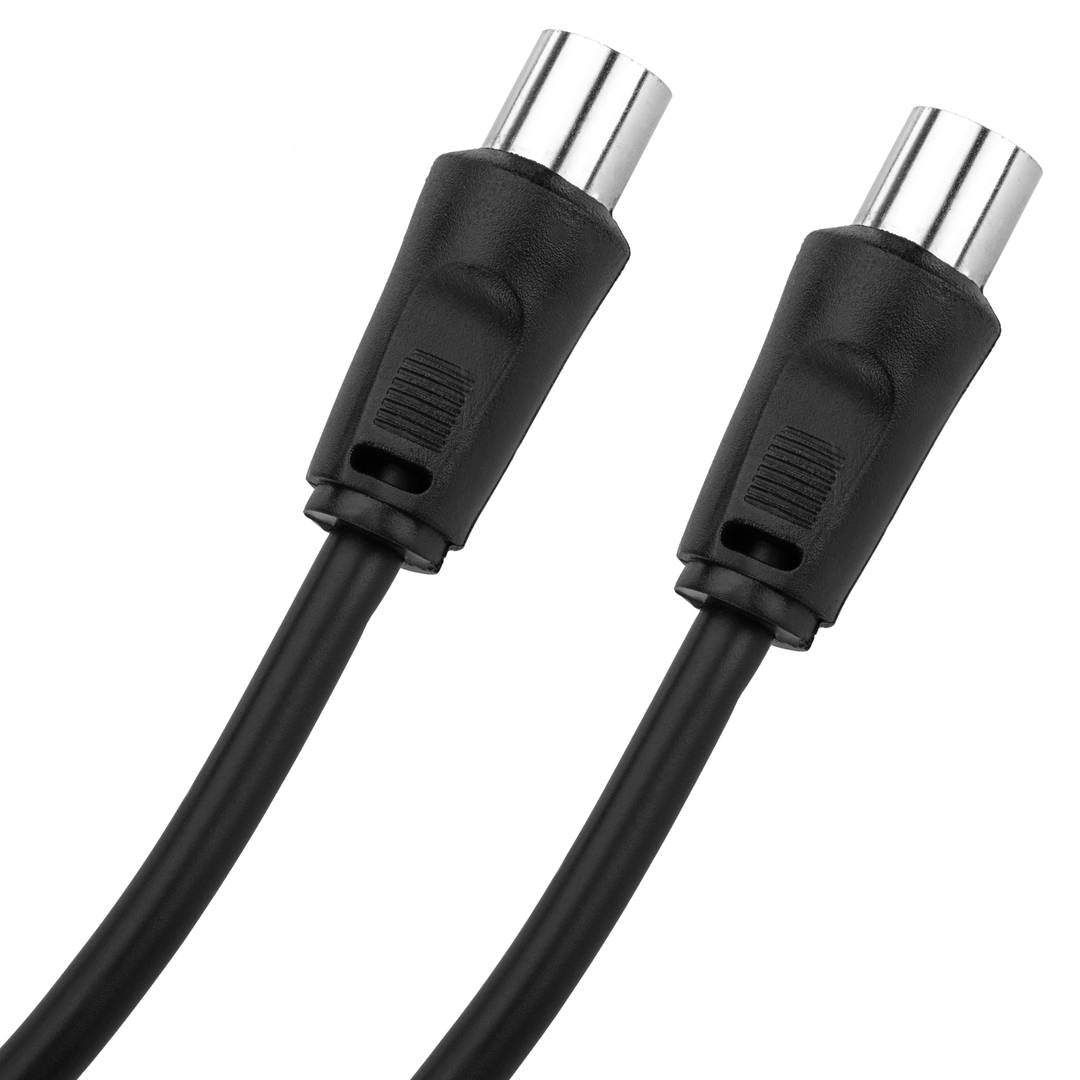 Cable Coaxial Antena TV 75 Ohms (5.0m/Negro)
