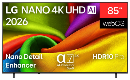 LG NANO 4K UHD AI 85NU8E0B3LA 2,16 m (85'') 4K Ultra HD Smart TV Wifi Negro