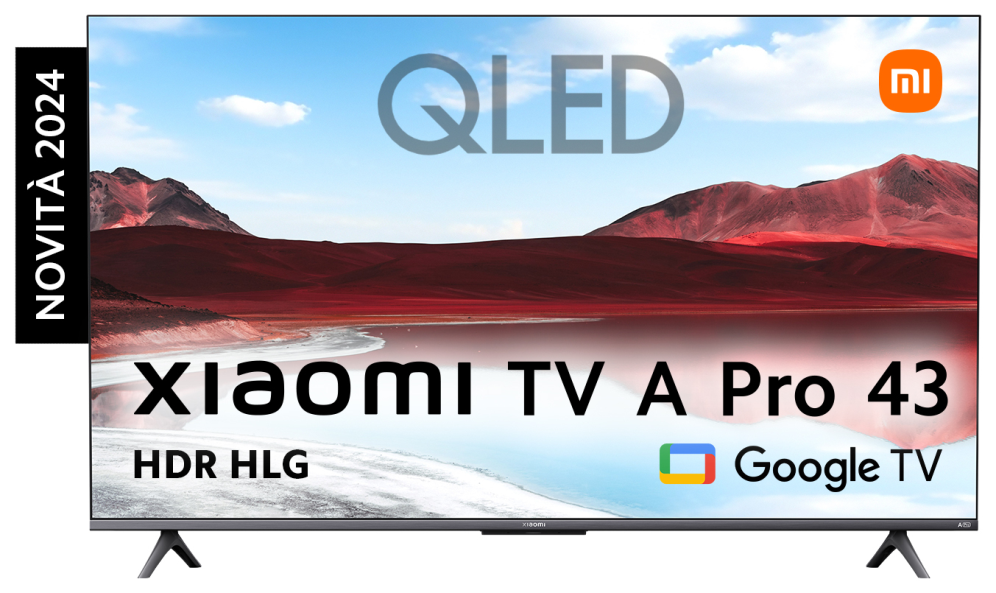 Xiaomi TV A Pro 43'' 109,2 cm (43'') 4K Ultra HD Smart TV Wifi Gris, Titanio