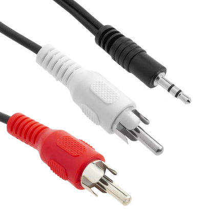 Cable Audio Stereo MiniJack 3.5 M a RCA-M 1.5m