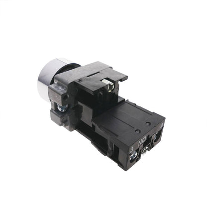 Pulsador de enganche 22mm 400V 10A con bloqueo amarillo