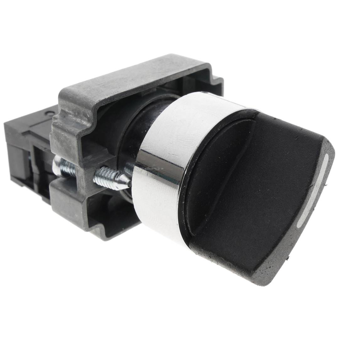 Selector rotatorio momentáneo 22mm 1NO 220V 10A normal abierto