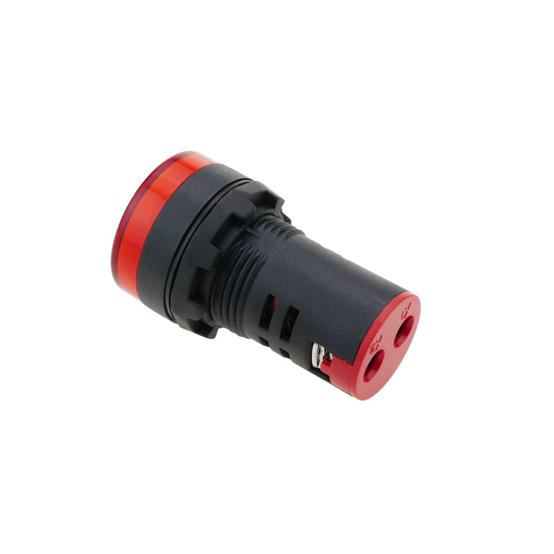 Luz piloto LED de 22 mm para paneles de control 220 VAC rojo