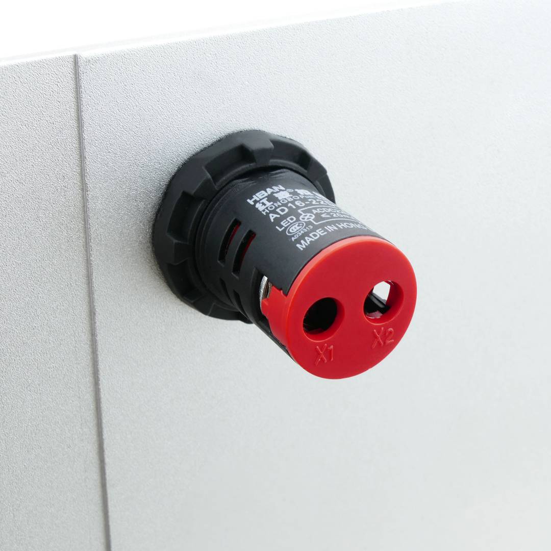 Luz piloto LED de 22 mm para paneles de control 220 VAC rojo
