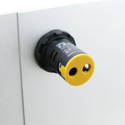 Luz piloto LED de 22 mm para paneles de control 220 VAC amarillo