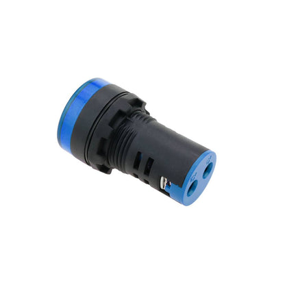 Luz piloto LED de 22 mm para paneles de control 220 VAC azul