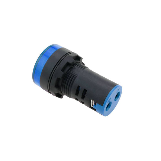 Luz piloto LED de 22 mm para paneles de control 220 VAC azul