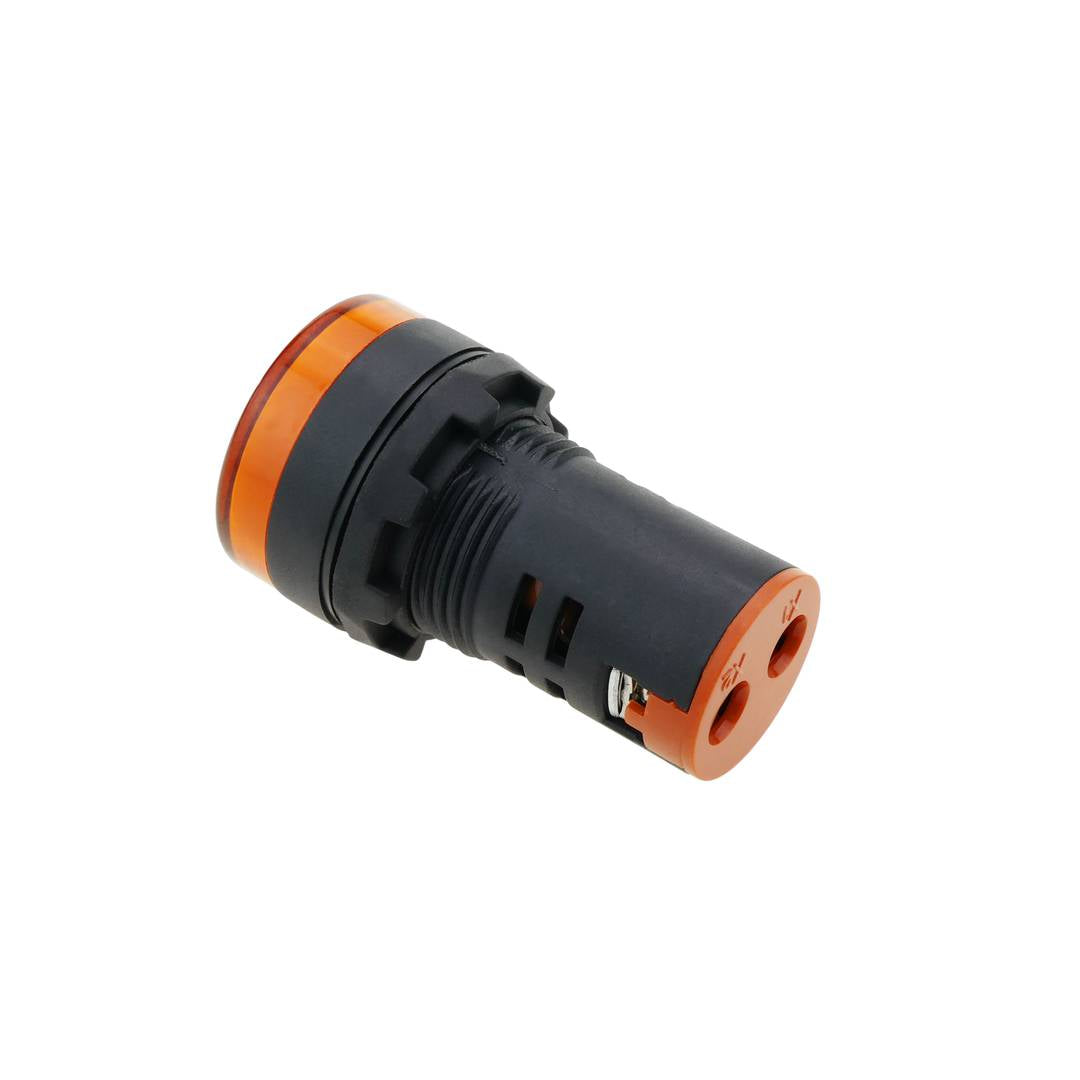 Luz piloto LED de 22 mm para paneles de control 220 VAC naranja
