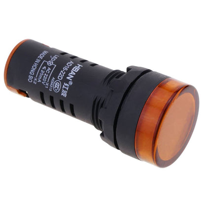 Luz piloto LED intermitente de 22 mm para paneles de control 220 VAC naranja