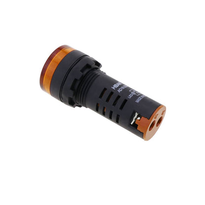 Luz piloto LED intermitente de 22 mm para paneles de control 220 VAC naranja