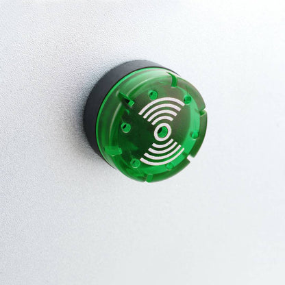 Zumbador de 22 mm para paneles de control 220 VAC verde señal acústica