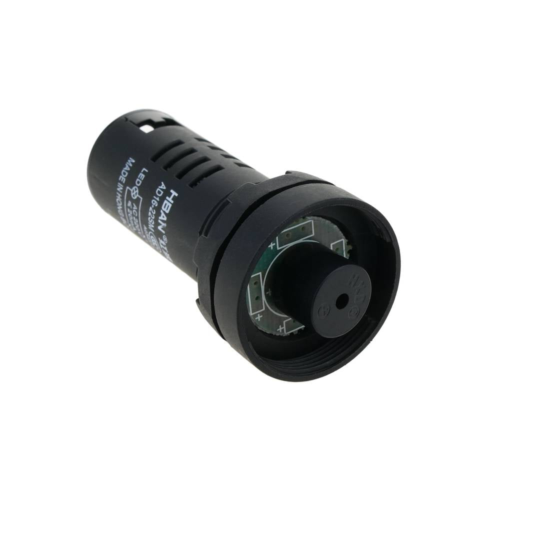 Zumbador de 22 mm para paneles de control 220 VAC azul señal acústica