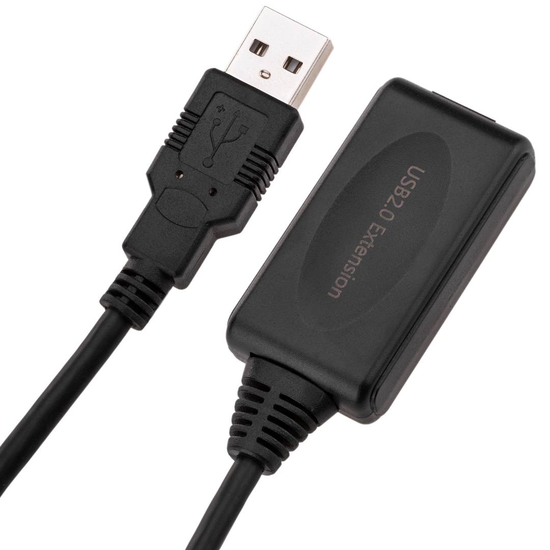 Cable prolongador USB 2.0 extensión 5m A-macho a A-hembra